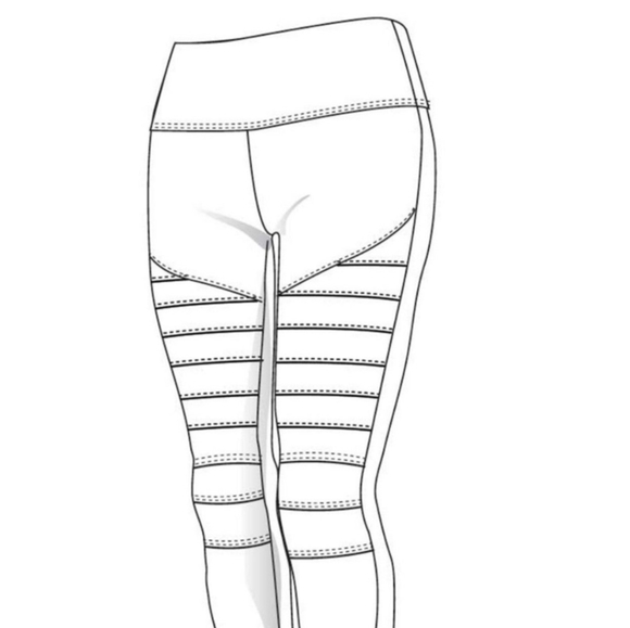 Nomads Hempwear Rebel Moto Zip Capri Legging Pant NWT - Picture 4 of 5